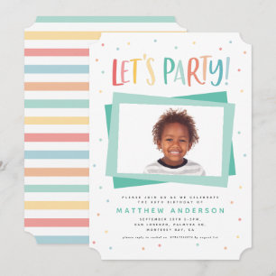 Farbenfroher Regenbogen lasse Party Geburtstag Fot