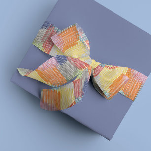 Farbenfroher Regenbogen Moderner Franse Satinband