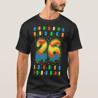 Farbenfroher Regenbogen-Tropfen Nummer 26 T-Shirt