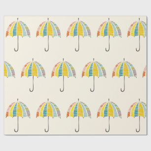 Farbenfroher Regenschirm - hell & fröhlich Regenta Geschenkpapier