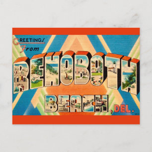 Farbenfroher RehoBeide Strand Postkarte