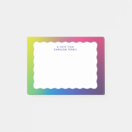 Farbenfroher Retro-Look Post-it Klebezettel