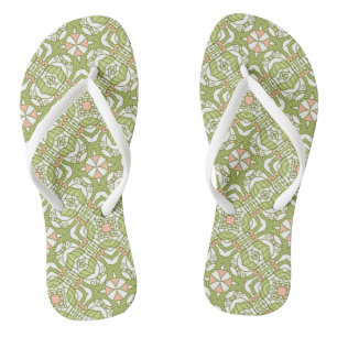 Farbenfroher Retro-Musterhintergrund 2 Flip Flops
