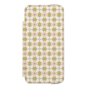 Farbenfroher Retro-Musterhintergrund 3 Incipio Watson™ iPhone 5 Geldbörsen Hülle