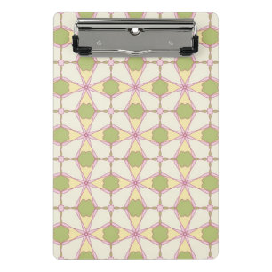 Farbenfroher Retro-Musterhintergrund 3 Mini Klemmbrett