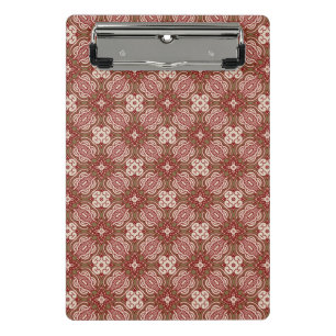 Farbenfroher Retro-Musterhintergrund 4 Mini Klemmbrett