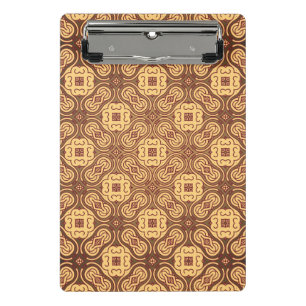 Farbenfroher Retro-Musterhintergrund Mini Klemmbrett