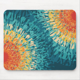 Farbenfroher Retro-Solarflare Mousepad