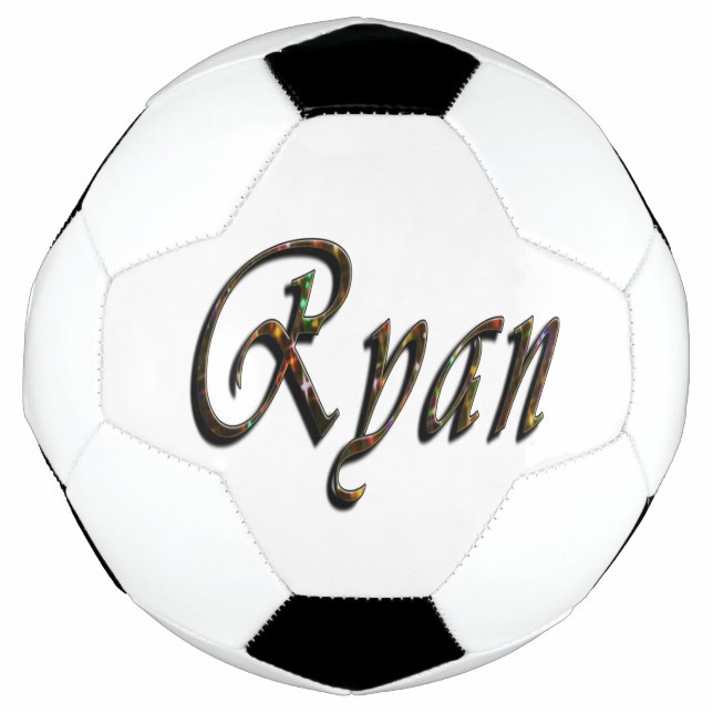 Farbenfroher Ryan Name, Fußball (Vorderseite)