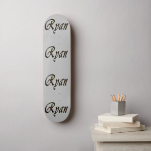 Farbenfroher Ryan Name, Skateboard