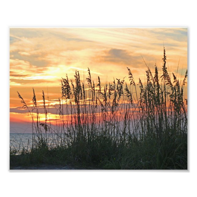 Farbenfroher Sonnenuntergang Fotodruck (Vorne)