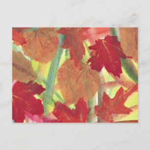 Farbenfroher Spaß mit Herbstausgabe hinterlässt Po Postkarte