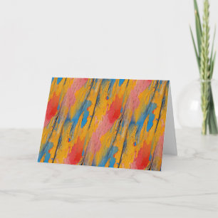 Farbenfroher Spritzer Karte