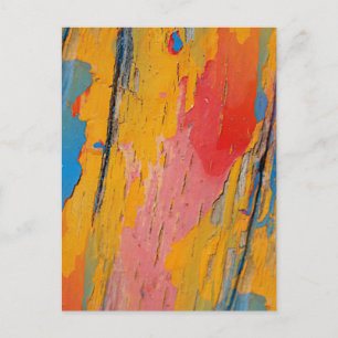 Farbenfroher Spritzer Postkarte