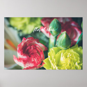 Farbenfroher Strauß von Blume Poster