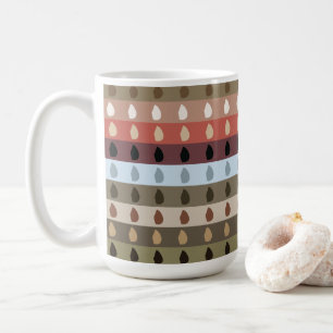 Farbenfroher Streifen-Stammeskunst Kaffeetasse