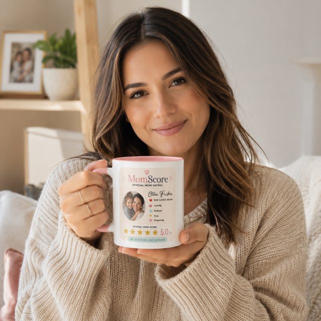 Farbenfroher Suchstil-Mutter-Foto-Tribut Tasse (Colorful Search Style Mom Photo Tribute Mug
)