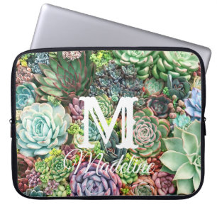 Farbenfroher, sukkultureller Garten Laptopschutzhülle