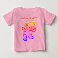 Farbenfroher Teddybär, HUGGY, HUGGGY, T - Shirt