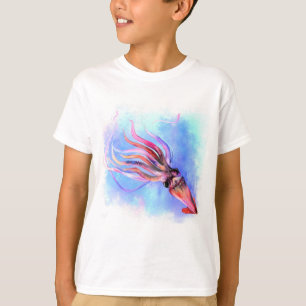 Farbenfroher Tintenfisch T - Shirt