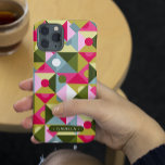 Farbenfroher Trendy Modern Girl Pattern Individuel Case-Mate iPhone 14 Pro Max Hülle<br><div class="desc">Der Personalisierte Smartphone iPhone Case mit seinem farbenfrohen,  trendigen Design in Rosa,  Grün und Blau zeichnet sich durch ein farbenfrohes geometrisches Muster aus. Der personalisierte Name der Smartphone-iPhone-Box in modernen Schrift-Typografie. Perfekt zum Geburtstag,  Weihnachten,  Muttertag,  Schwester,  beste Freundin und vieles mehr. Entworfen von © Evco Studio www.zazzle.com/store/evcostudio</div>