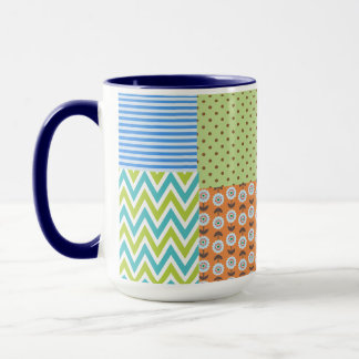 Farbenfroher tropischer Blumenkaffee-Mug – Lebendi Tasse