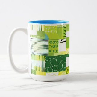 Farbenfroher tropischer Blumenkaffee-Mug – Lebendi Zweifarbige Tasse