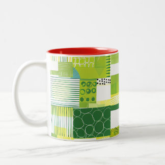 Farbenfroher tropischer Blumenkaffee-Mug – Lebendi Zweifarbige Tasse