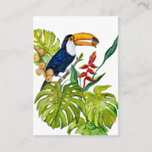Farbenfroher Tukan Aquarell Tropischer Vogel