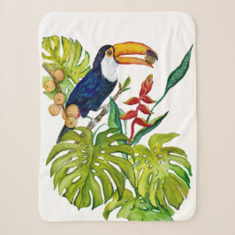 Farbenfroher Tukan Aquarell Tropischer Vogel Sherpadecke