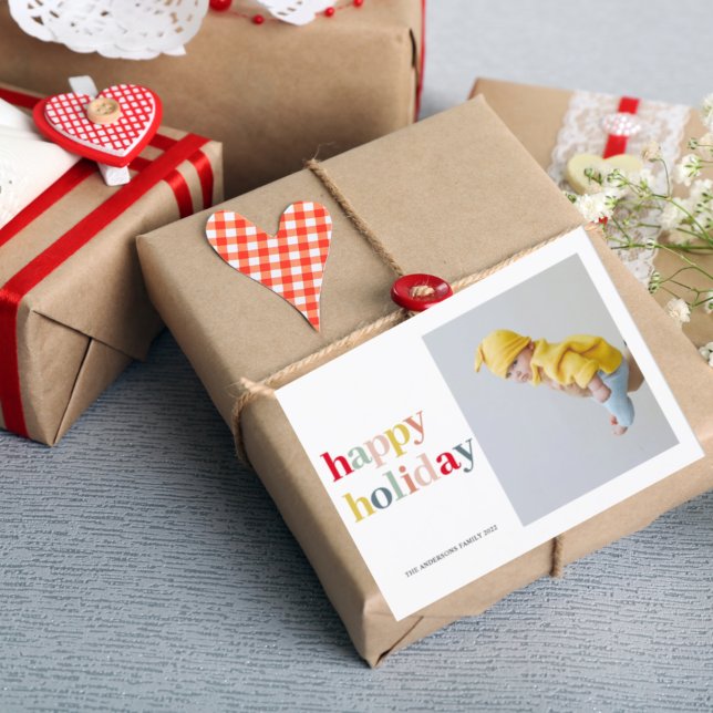 Farbenfroher Urlaub mit Foto Postkarte (Von Creator hochgeladen)