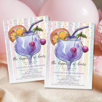 Farbenfroher Verlobungs-Brautparty-Cocktail
