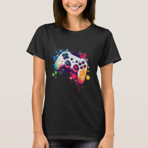 Farbenfroher Videospielcontroller - Joystick - Con T-Shirt