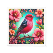 Farbenfroher Vogel auf dem Zweig
