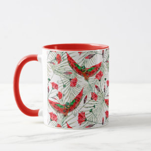 Farbenfroher Vogel des Paradieses stilvoll Tasse