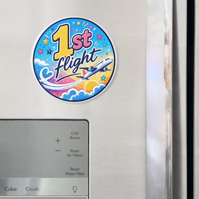 Farbenfrohes 1. Flugzeugsouvenir Magnet (In Situ (Kühlschrank))