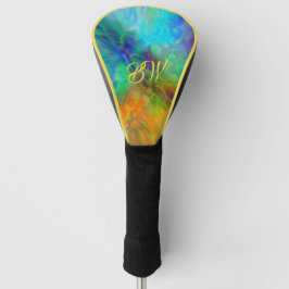 Farbenfrohes Abstrakt Golf Headcover