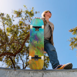 Farbenfrohes Abstrakt Skateboard