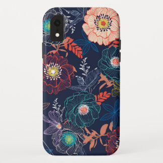 Farbenfrohes abstraktes Blumendesign Case-Mate iPhone Hülle