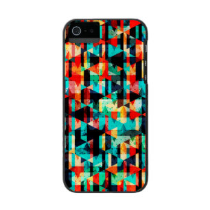 Farbenfrohes abstraktes helles Elementdesign Incipio Watson™ iPhone 5 Geldbörsen Hülle