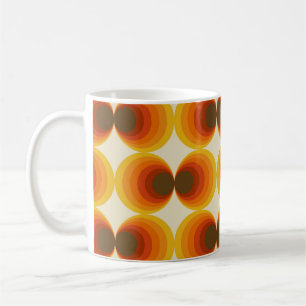 Farbenfrohes abstraktes Retro-Geometrie-Muster Kaffeetasse