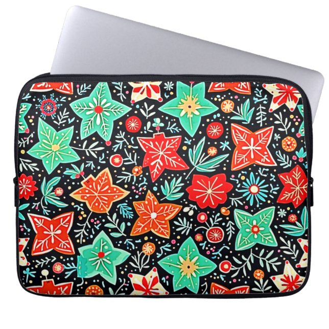 Farbenfrohes abstraktes Urlaubsdesign Laptopschutzhülle (Vorderseite)
