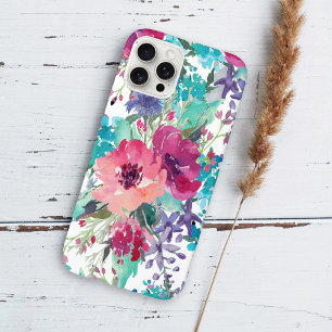 Farbenfrohes Aquarell-Blumenmuster Case-Mate iPhone Hülle