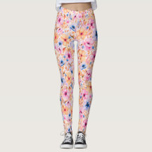 Farbenfrohes Aquarell-Wildblumen-Blumenmuster