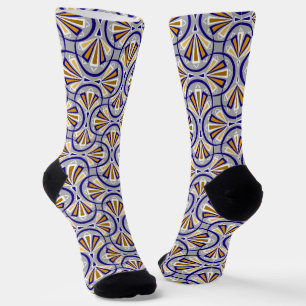 Farbenfrohes Art-Deco-Muster. Socken