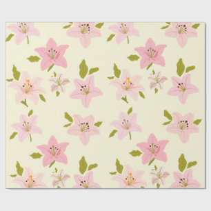 Farbenfrohes Blumengarten-Muster-Wrap-Papier Geschenkpapier