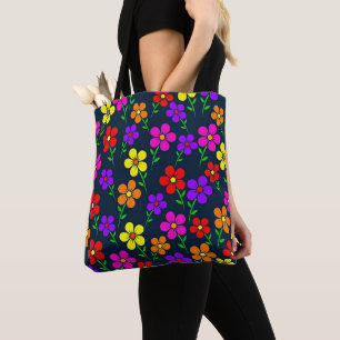 Farbenfrohes Blumenmuster Tasche