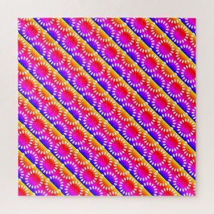 Farbenfrohes Blütenblatt-Mandala-Muster