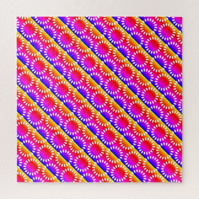 Farbenfrohes Blütenblatt-Mandala-Muster (Vertikal)