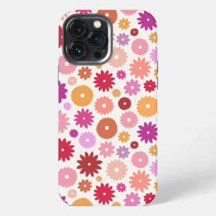 Farbenfrohes Blütenmuster iPhone 13 Pro Max Hülle